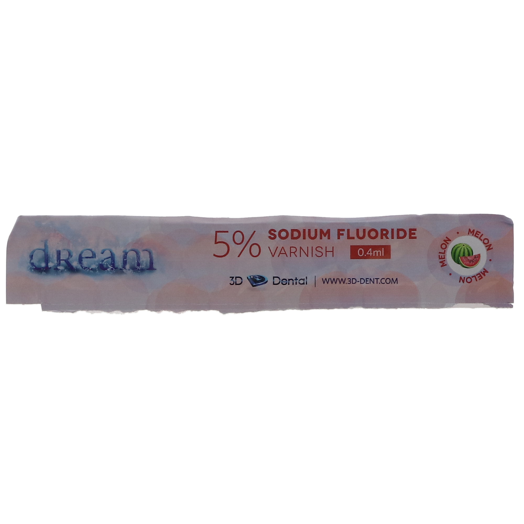 Dream Fluoride Varnish, 5% Fluoride, 0.40 ml, Melon, 50/Pk, PR456 product image