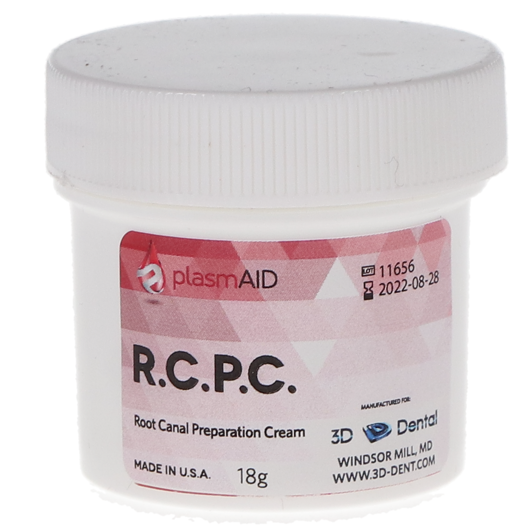 Root Canal Preparation Cream, 18 g/Jar, 1/Pk, RCPC product image