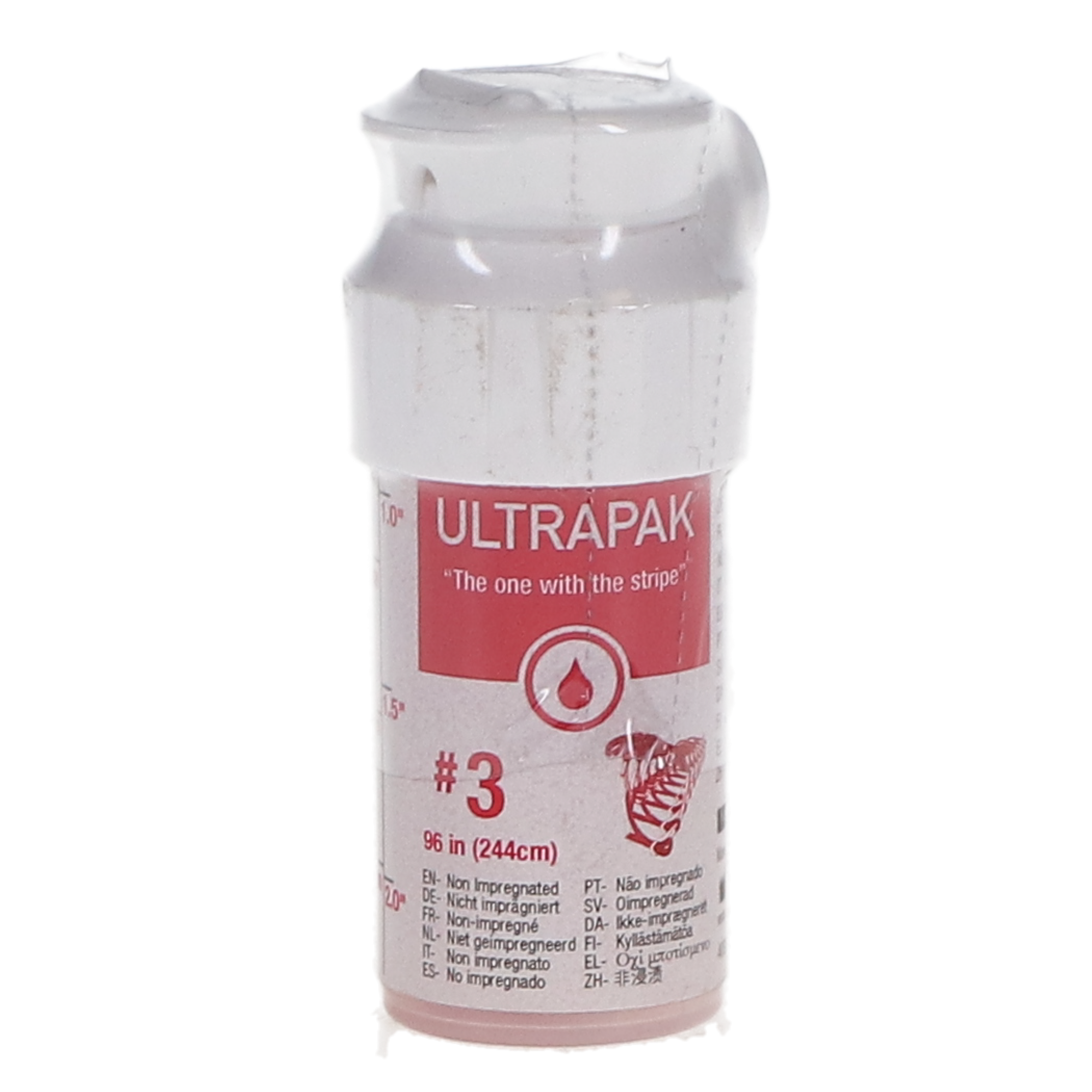 Ultrapak Knitted Retraction Cord, Regular, #3, Red, 96", 134 product image