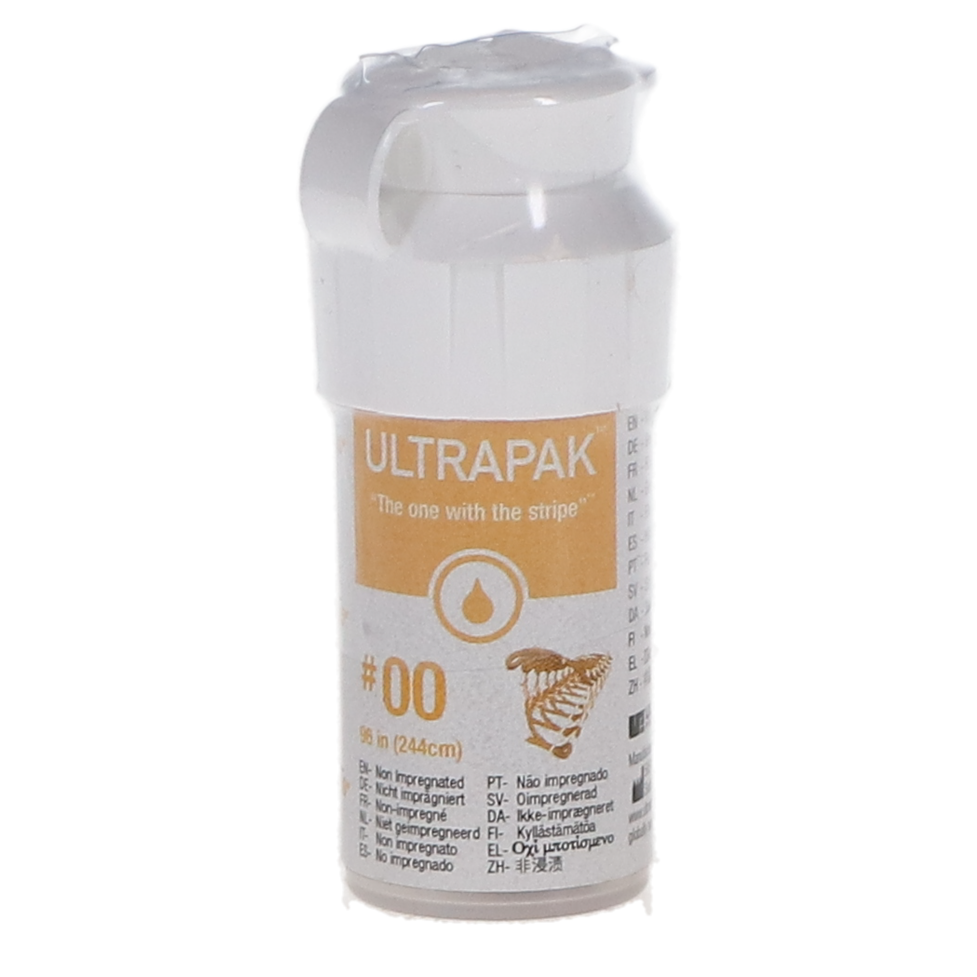 Ultrapak Knitted Retraction Cord, Regular, #00, Yellow, 96", 136 product image