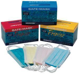 SafeMask Premier Procedure Earloop, ASTM Level 1, Blue, 50/Box, 2015 product image