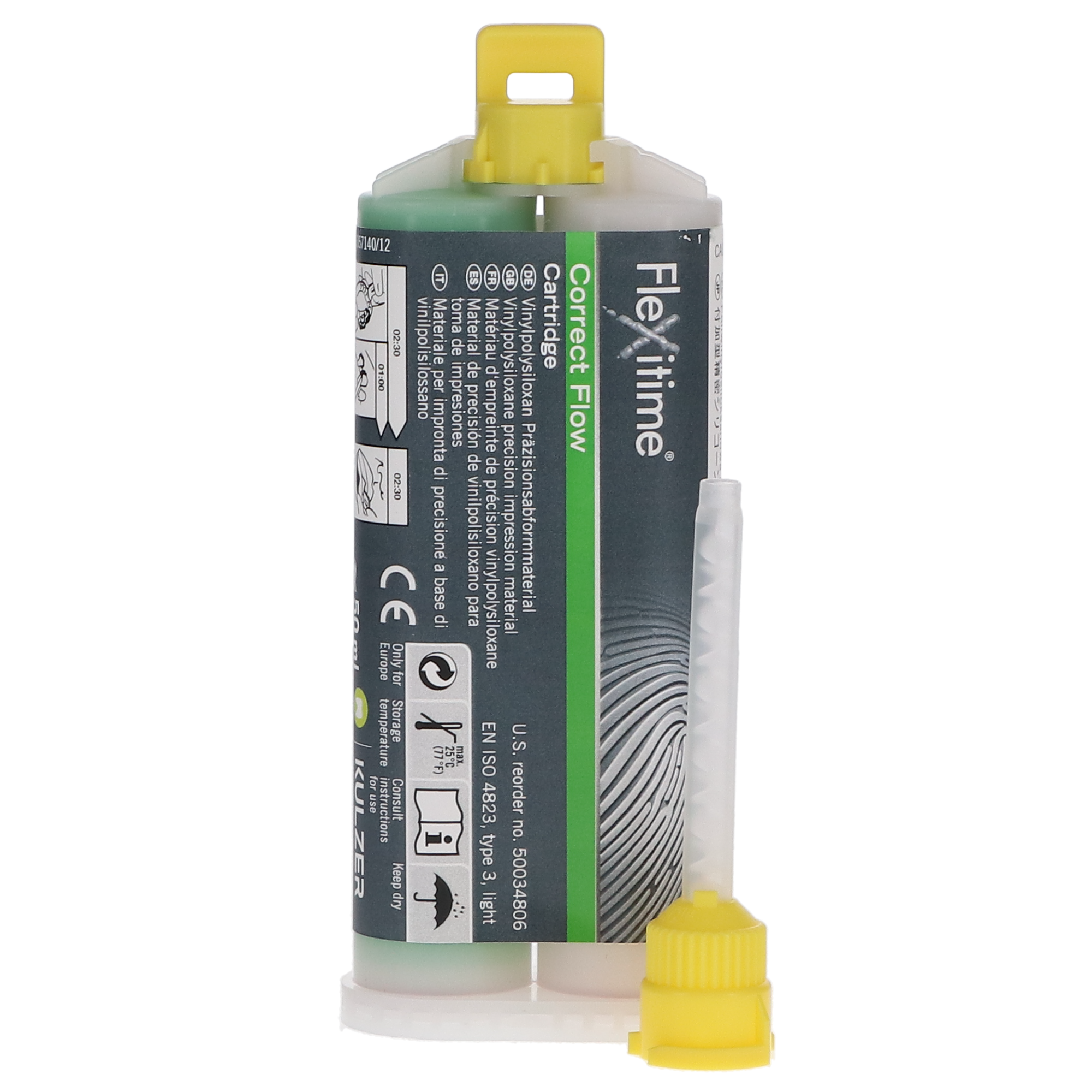 Flexitime VPS Precision Impression Material, Cartridge Refill Pack, Correct Flow, 50 ml, 2/Pk, 50034806 product image