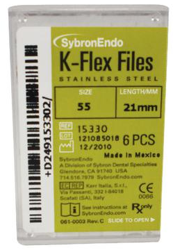K-Flex Stainless Steel File, 21 mm, # 55, Red, 6/Pk, 15330 thumbnail 10
