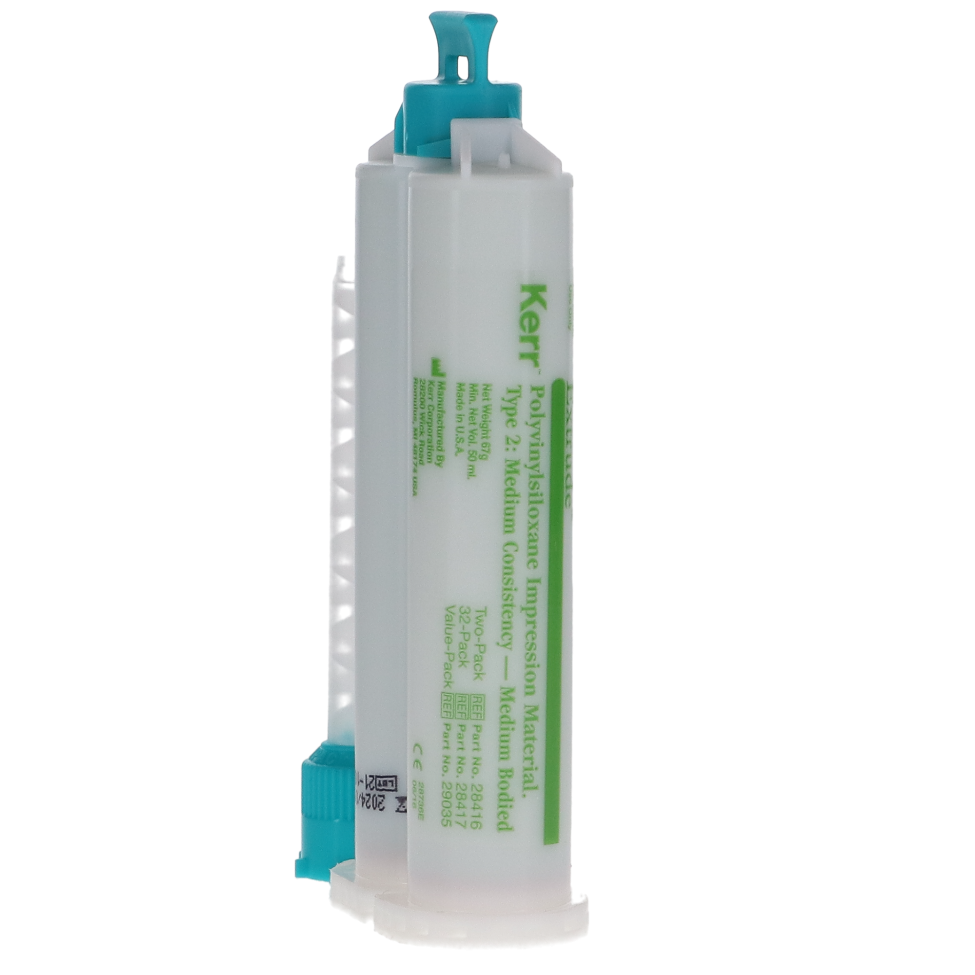 Extrude Impression Material, Medium, 50 ml, Green, 2/Pk, 28416 thumbnail 3