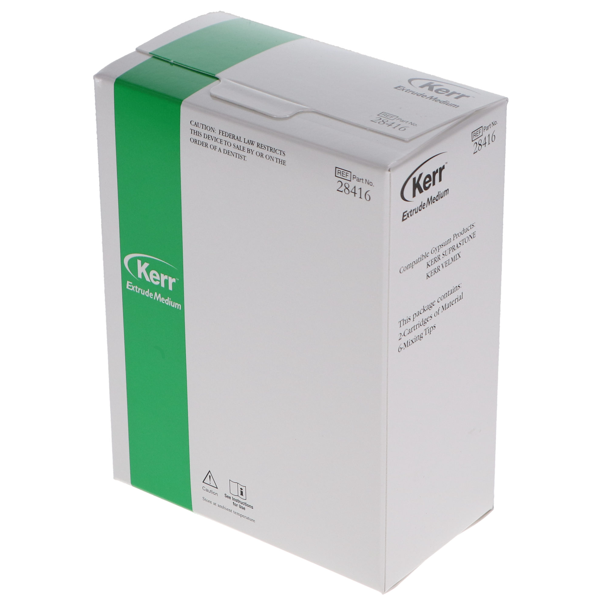 Extrude Impression Material, Medium, 50 ml, Green, 2/Pk, 28416 thumbnail 5