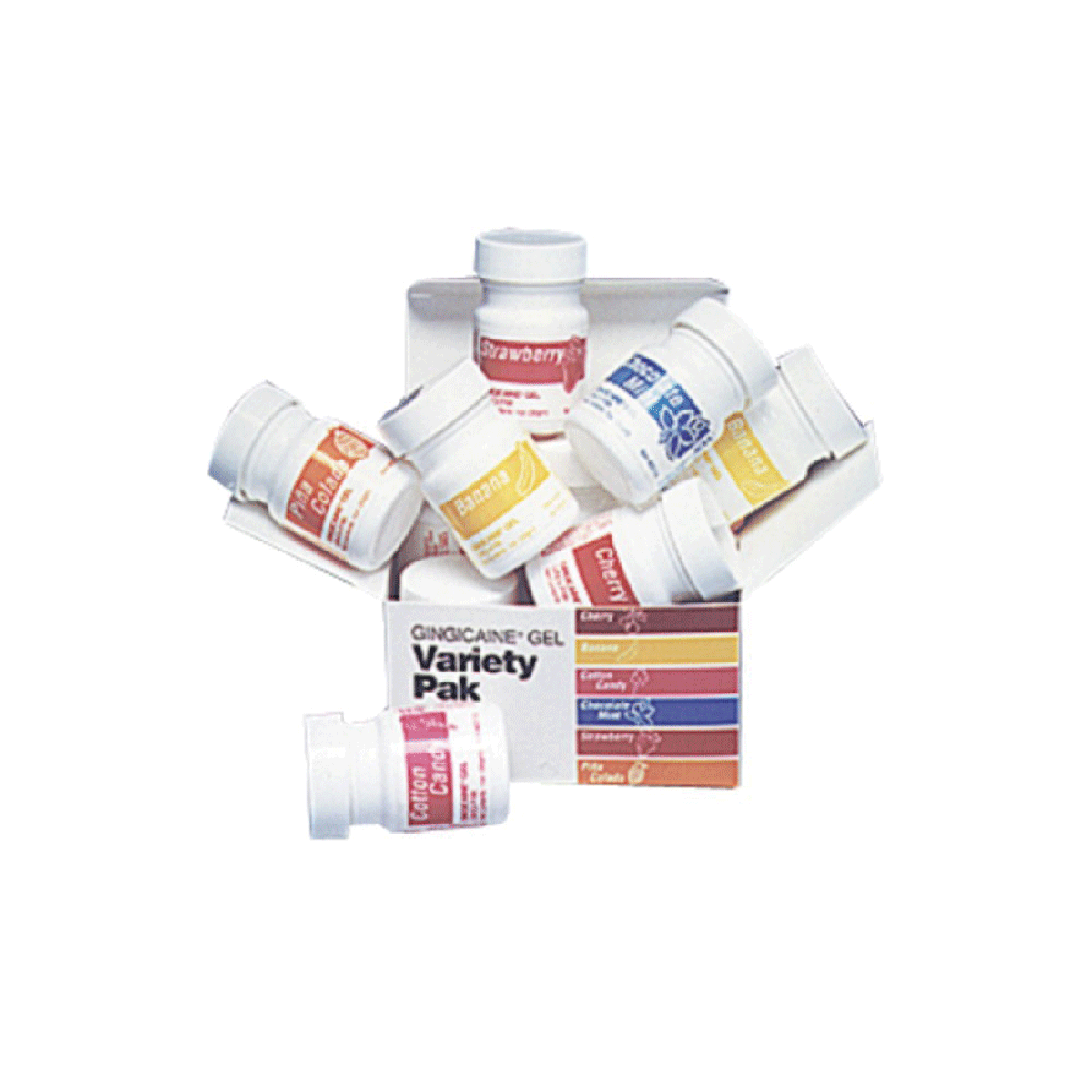 Gingicaine Topical Anesthetic Gel, 20% Benzocaine, 1 oz/Jar, Assorted, 1/Pk product image