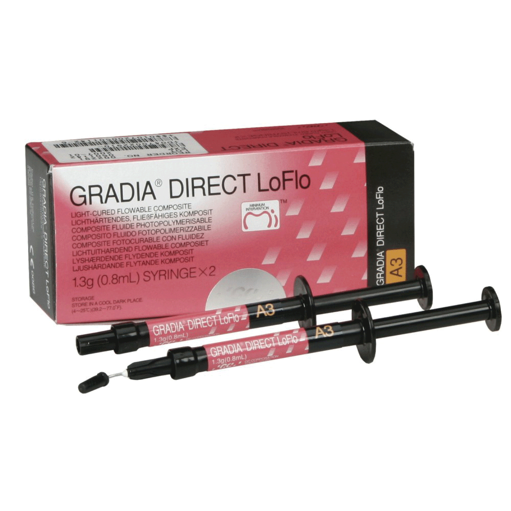 Gradia Direct LoFlo Microfilled Hybrid Resin Composite, Light-Cure, Syringe Refill, 1.3 g, A2, 2/Pk thumbnail 10