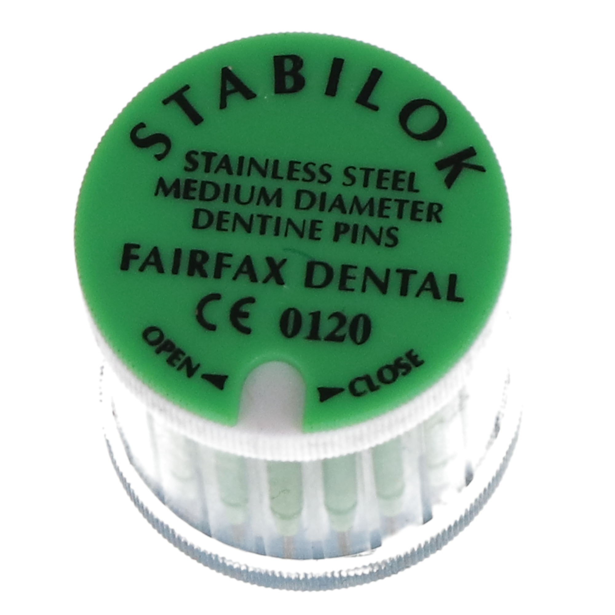 Stabilok Dentin Pins, Stainless Steel, Standard Kit, 0.027", Green, 20/Pk, 50052 (Discontinued) thumbnail 3