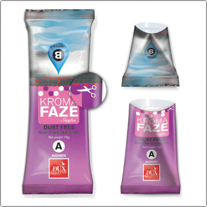 KromaFaze Color-Changing Alginate Impression Material, Dust-Free, Fast Set, Value Pack, 1 lb, Mint, 8/Pk product image