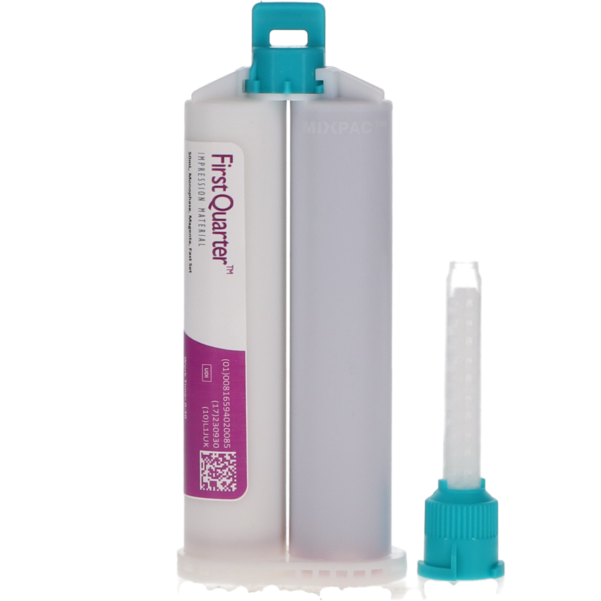 First Quarter VPS Impression Material, Putty Pak, Monophase, Fast Set, 50 ml, 4/Pk, 89387 product image