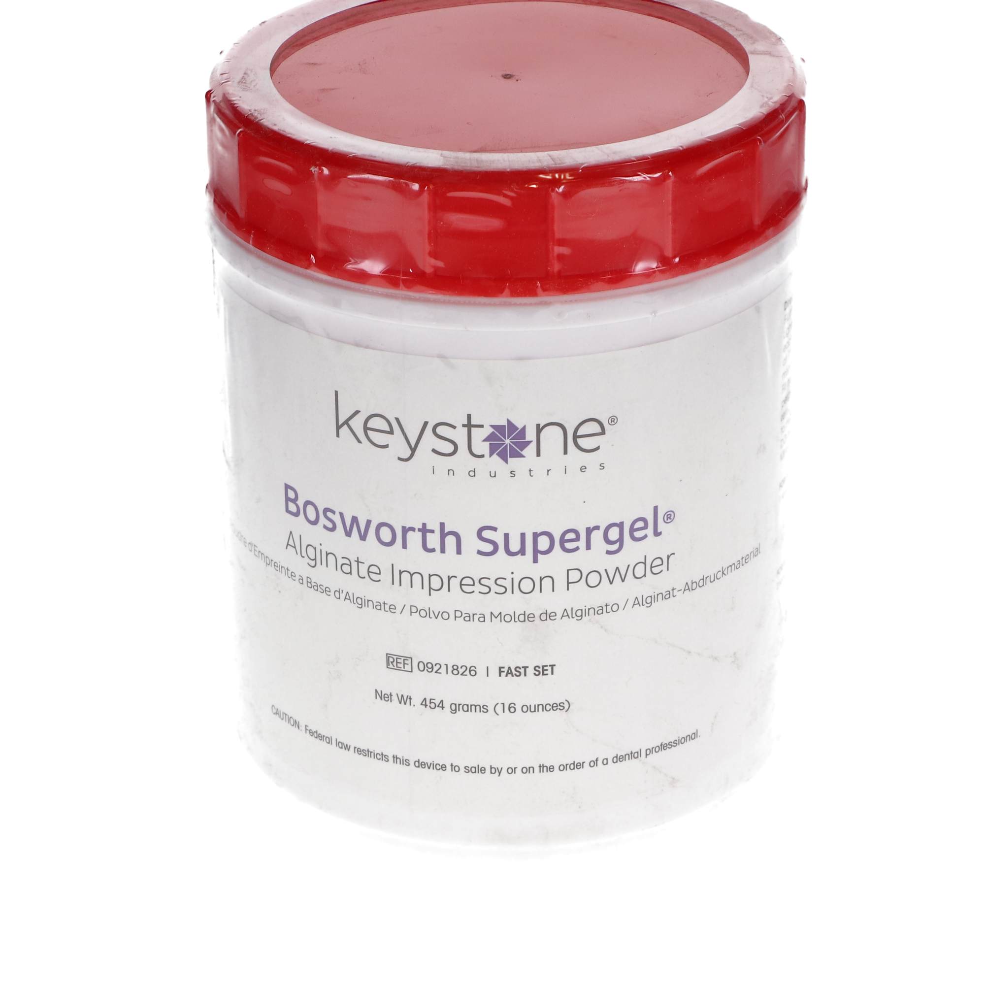 Supergel Alginate Impression Material, Fast Set, Can, 1 lb, 1/Pk, 921826 image