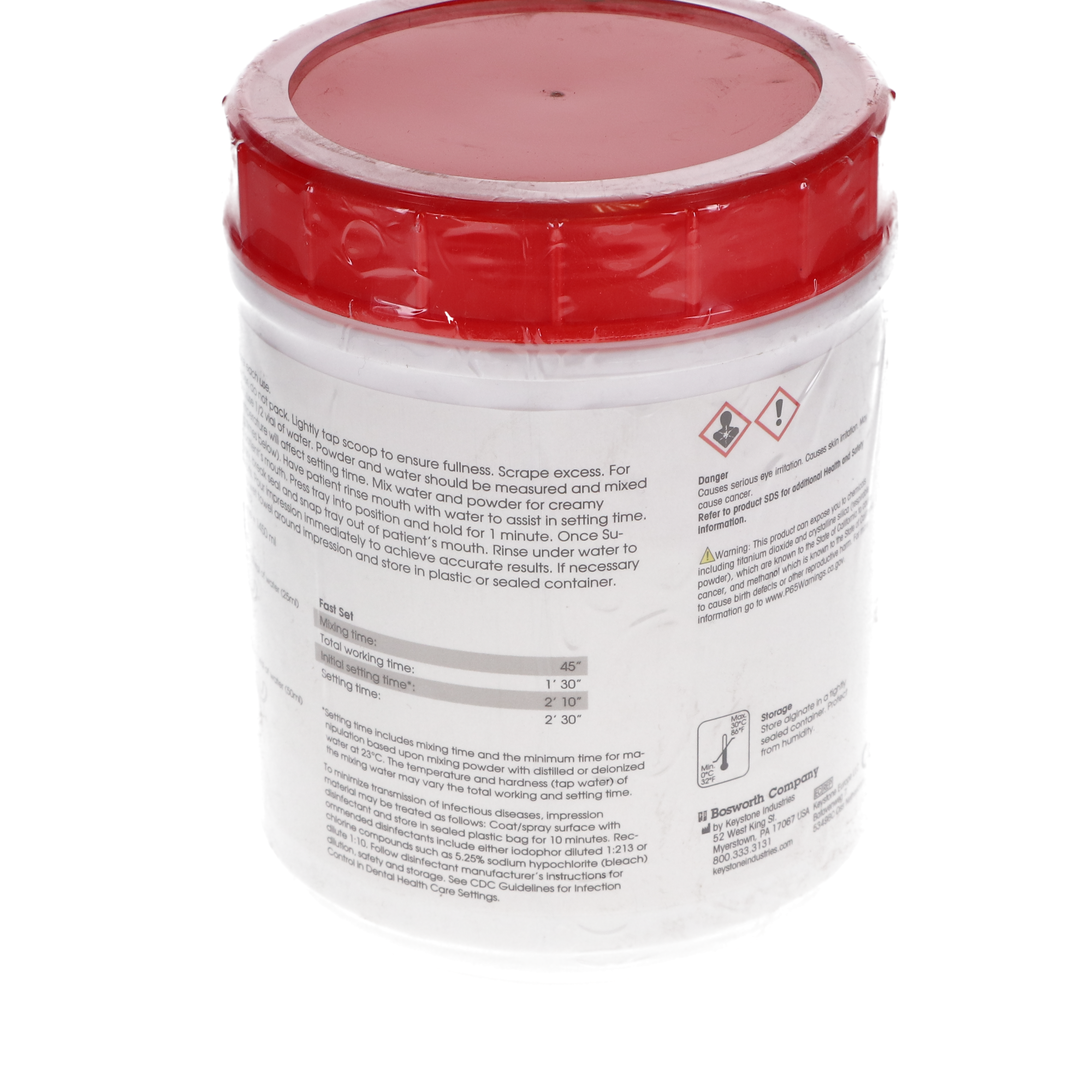 Supergel Alginate Impression Material, Fast Set, Can, 1 lb, 1/Pk, 921826 thumbnail 3