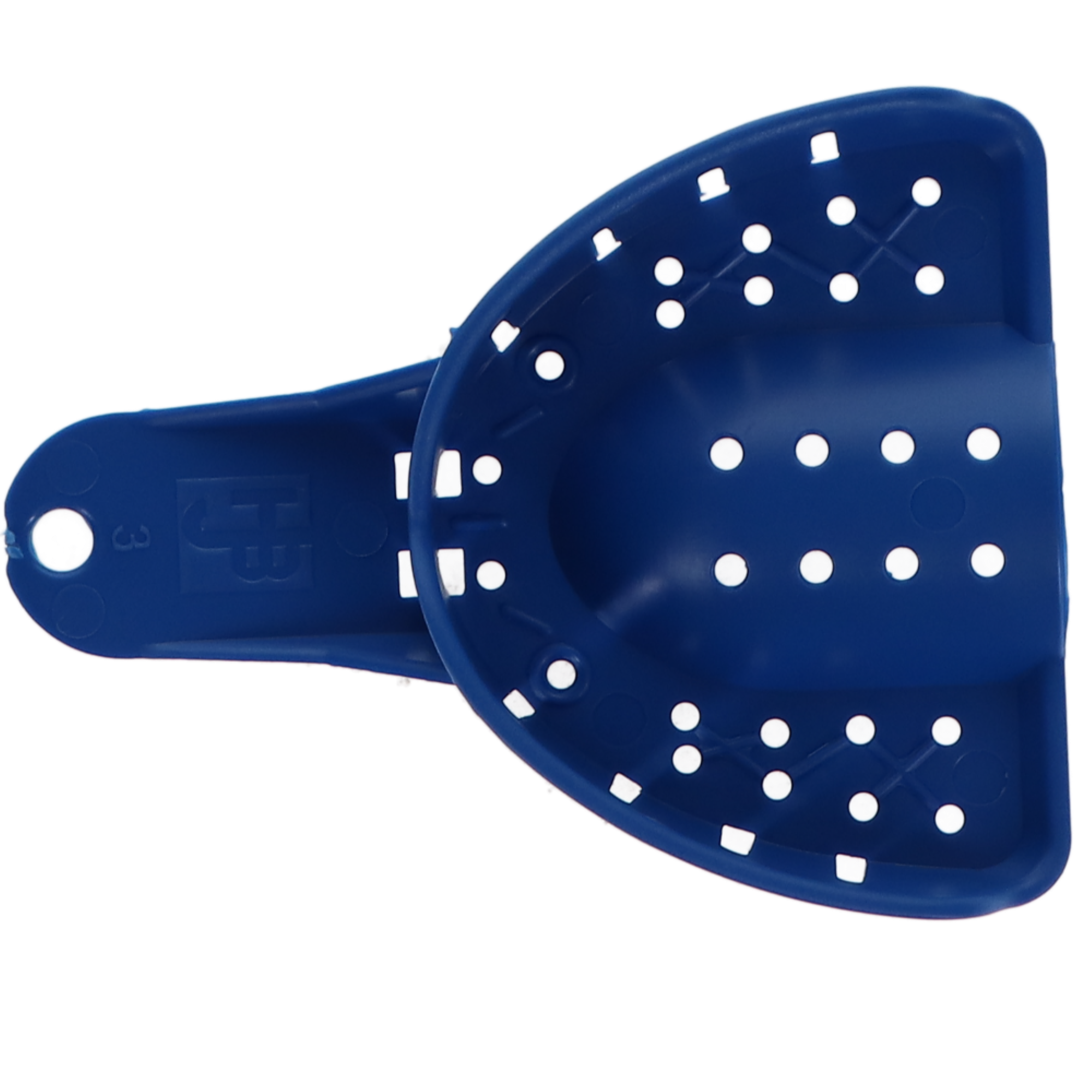 Tray Aways Disposable Plastic Impression Trays, Perforated, # 3, Medium, Upper, 12/Pk, 921885 product image