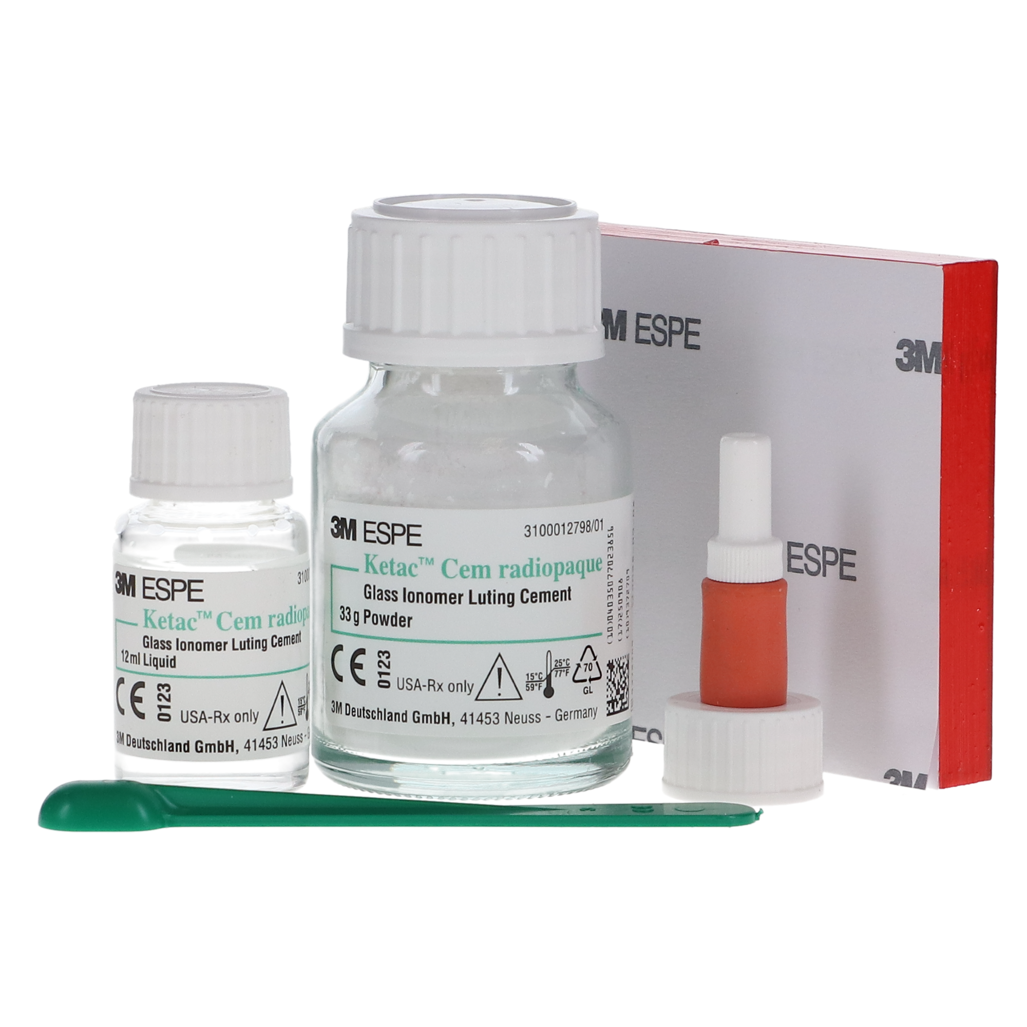 Ketac Cem Luting Cement, 33 g Powder/12ml Liquid, Triple Pack Kit product image