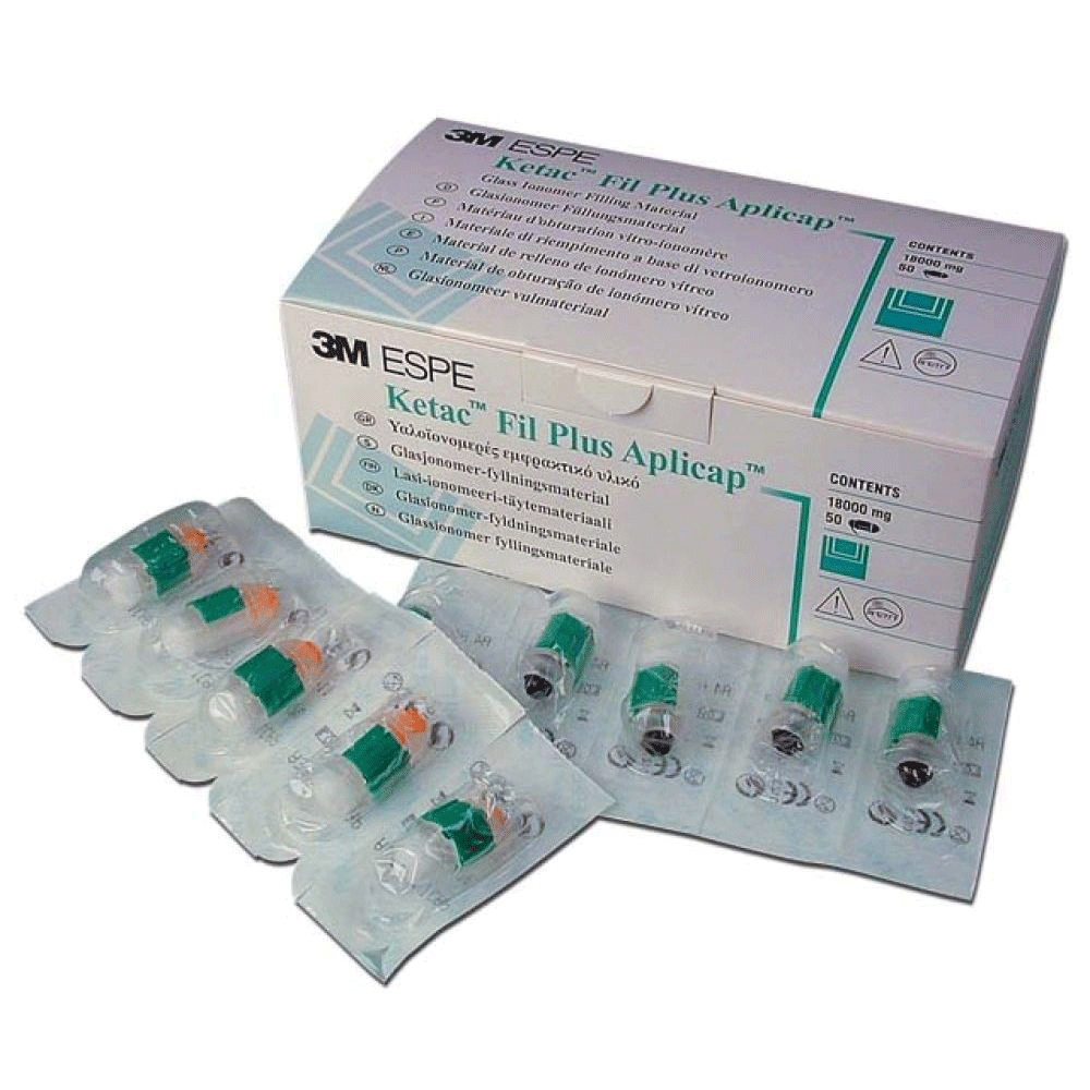 Ketac-Fil Plus Aplicap Glass Ionomer Anterior Restorative, Self-Cure, Capsule Refill, A1, 50/Pk thumbnail 13