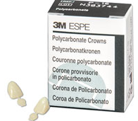 Polycarbonate Crowns, Adult, Cuspid, # 33 Upper and Lower Right, Universal Shade, 5/Pk, P33 image