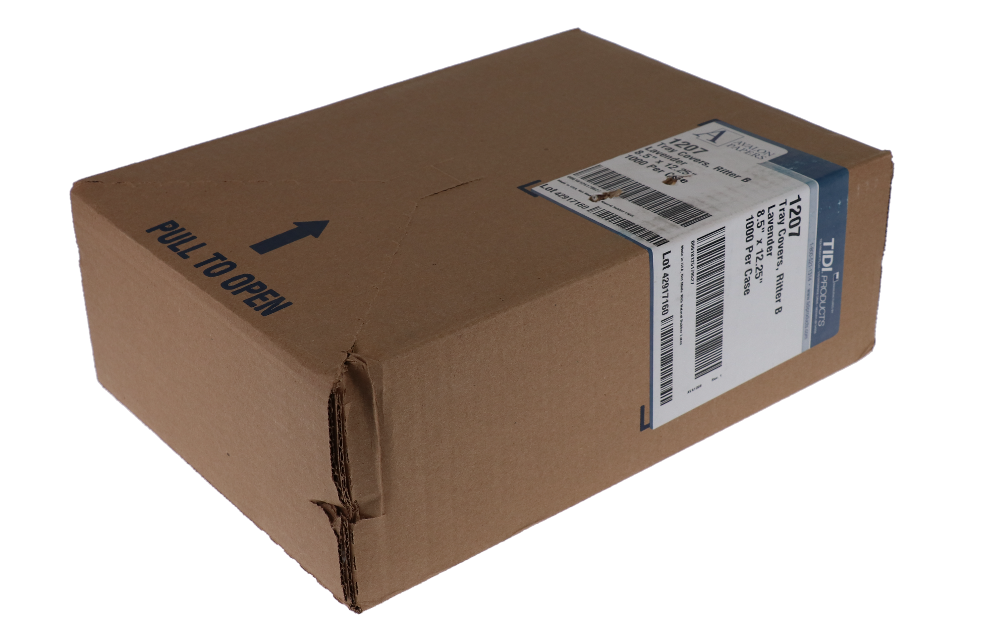 Disposable Paper Tray Covers, Ritter, # B, 8.5" x 12.25", Lavender, 1000/Pk, PTC-L thumbnail 5