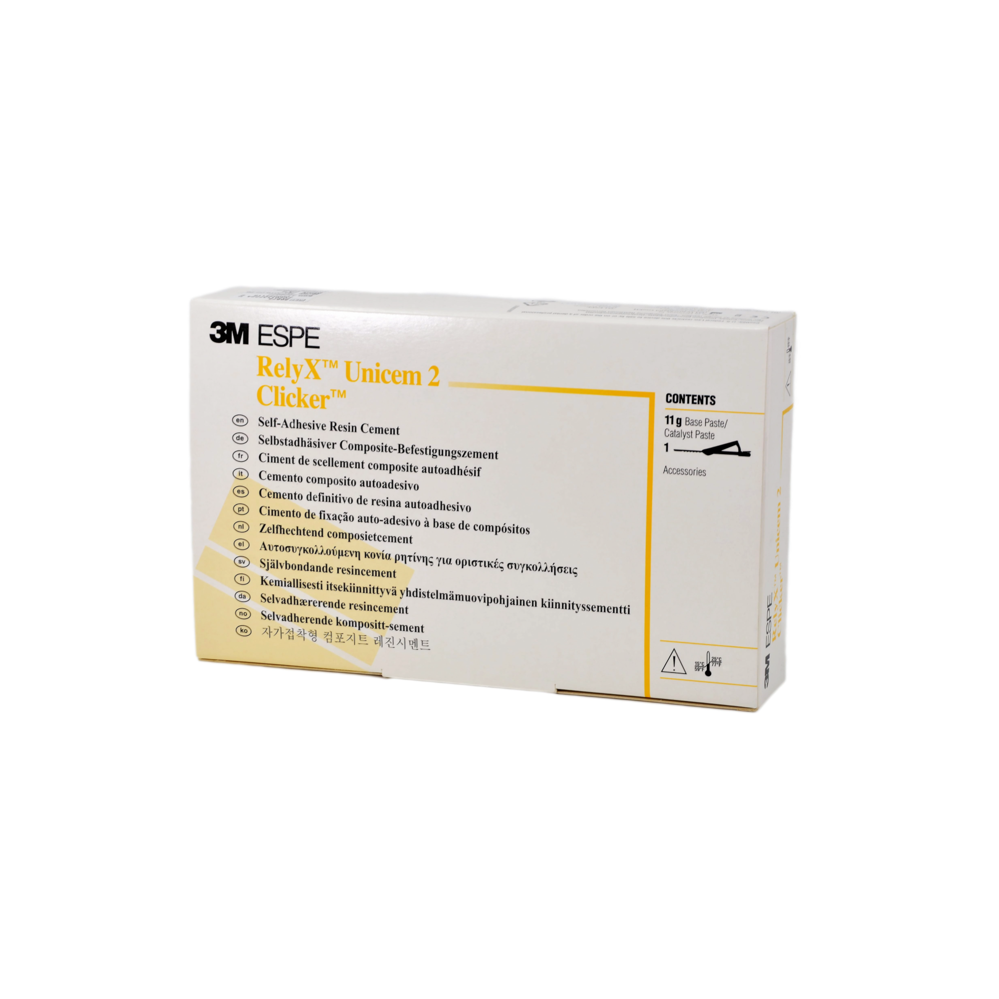 RelyX Unicem 2 Self-Adhesive Resin Cement, Clicker Dispenser Refill, 11 g, A3 Opaque, 1/Pk product image