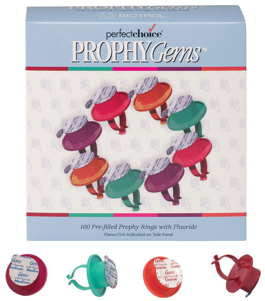 Prophy Gems, Medium, Assorted, 100/Pk, PGM142AS product image