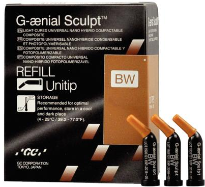 G-aenial Sculpt Universal Composite, Unitip Refill, 0.16 ml, BW, 10/Pk thumbnail 8
