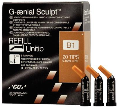 G-aenial Sculpt Universal Composite, Unitip Refill, 0.16 ml, B1, 20/Pk thumbnail 10