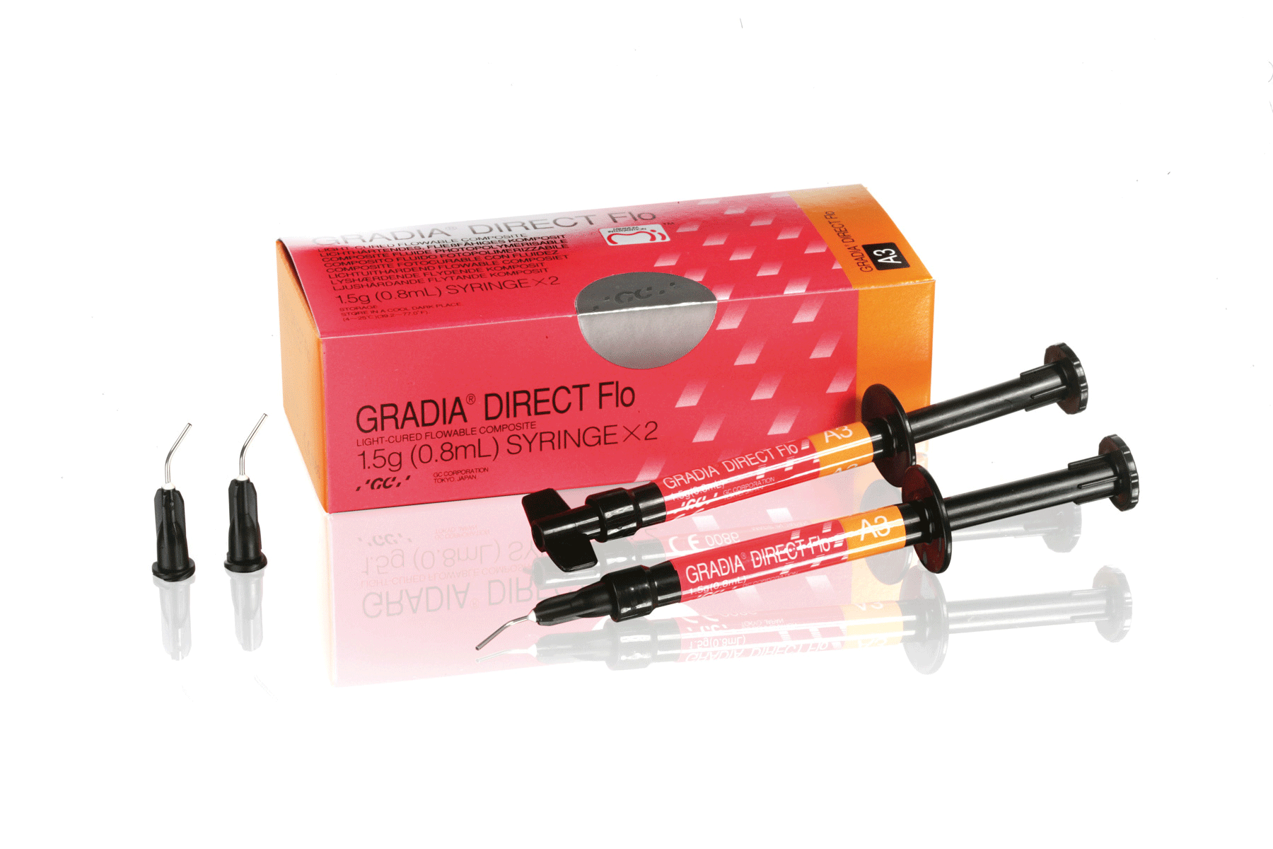 Gradia Direct Flo Microfilled Hybrid Resin Composite, Light-Cure, Syringe Refill, 1.5 g, A3.5, 2/Pk thumbnail 10