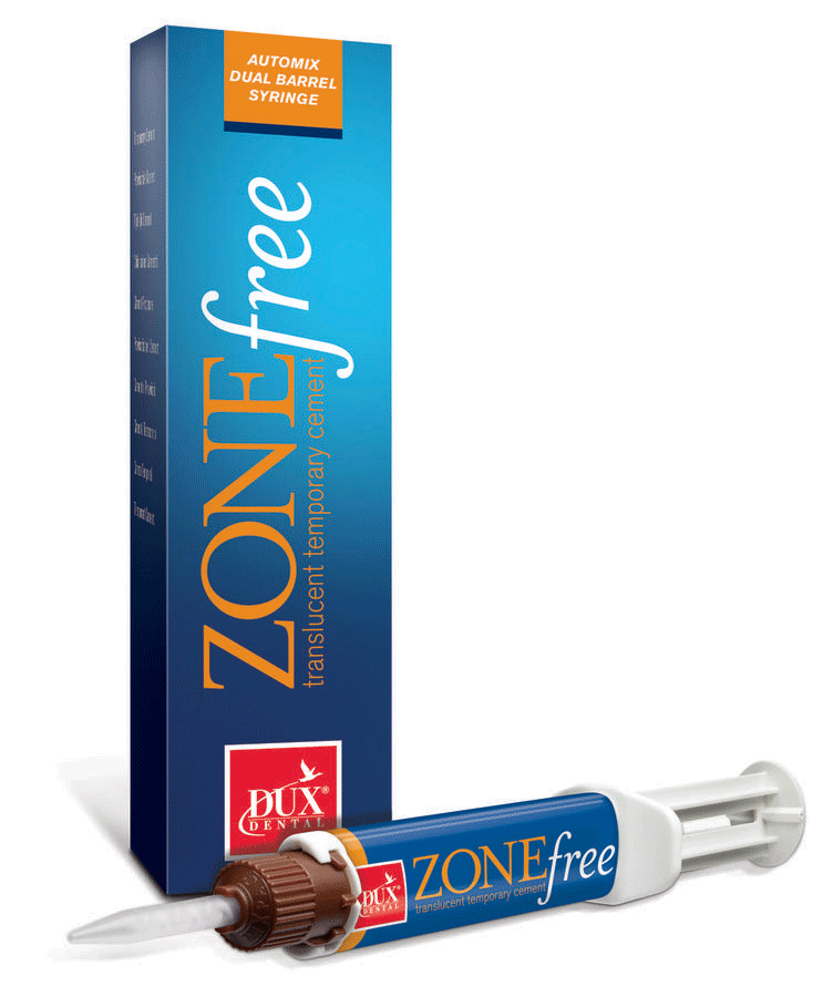 ZONEfree Translucent Temporary Cement, Dual Barrel Syringe, 15 g, 1/Pk product image