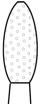 Two Striper Diamond Burs, FGSS, Short Cut, Football, 285.5 S, 2.3 mm, Coarse, Green, Short Shank, 5/Pk, 2015900 thumbnail 6