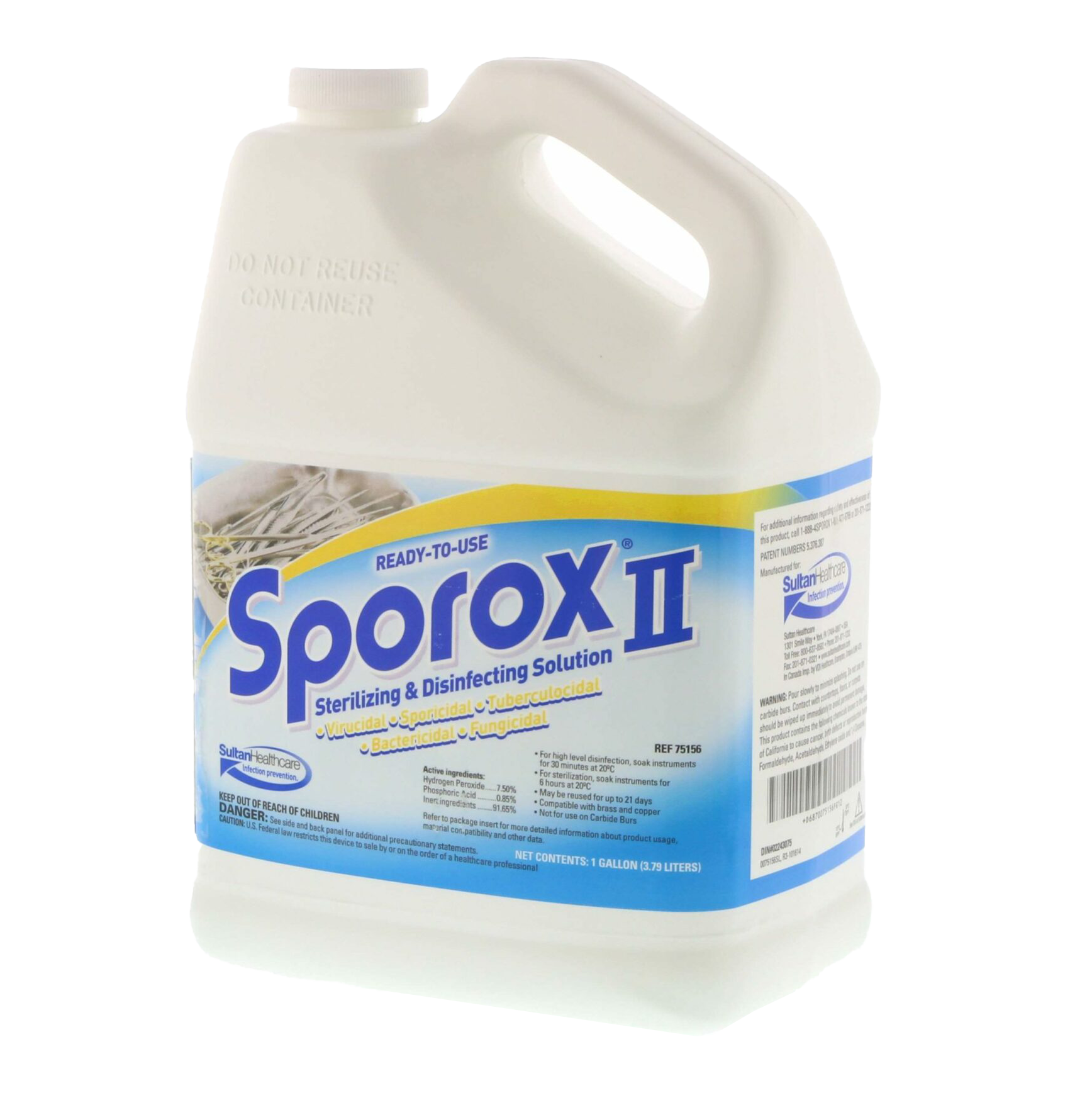 Sultan - Sporox II Disinfect Solution Gallon thumbnail 8
