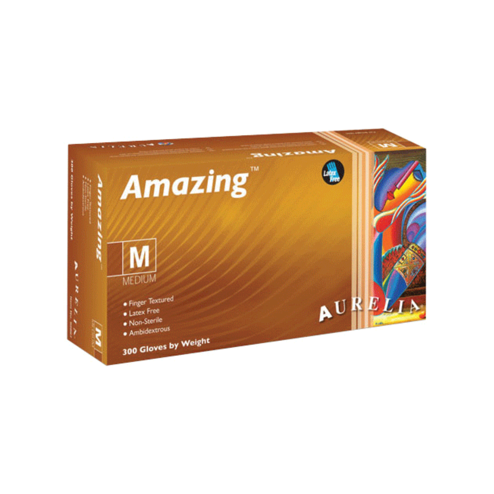Aurelia Amazing Nitrile Examination Gloves, Powder-Free, Extra Large, 300/Box product image