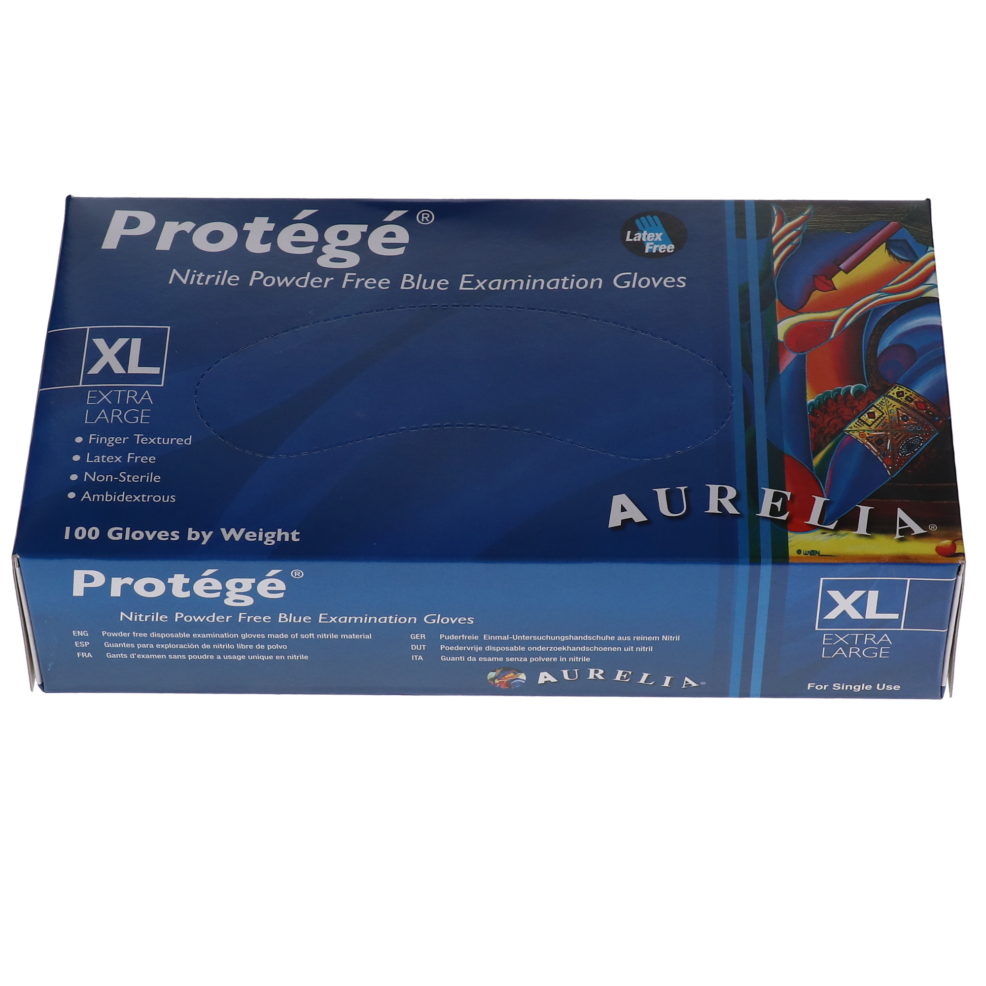 Aurelia Protege Nitrile Examination Gloves, Powder-Free, Extra Large, 100/Box, 93999 product image