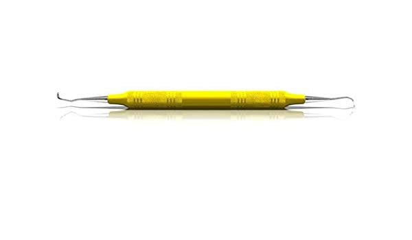 Sickle Scaler, # 14-15 Jacquette, Posterior, EagleLite, Resin, 3/8", Yellow, 1/Pk, AESJ14-15X product image