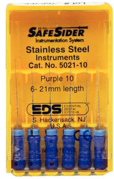 SafeSider Stainless-Steel Hand Reamers, 21 mm, 0.02 Taper, # 10, Purple, 6/Pk, 5021-10 product image