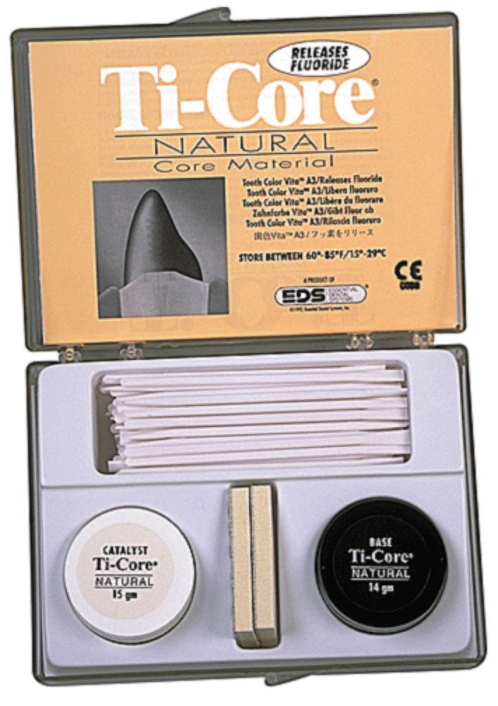 Ti-Core Base & Catalyst Core Build-Up Material, Self-Cure, Fast Set, Complete Kit, Gray, 1/Pk, 805-00 product image