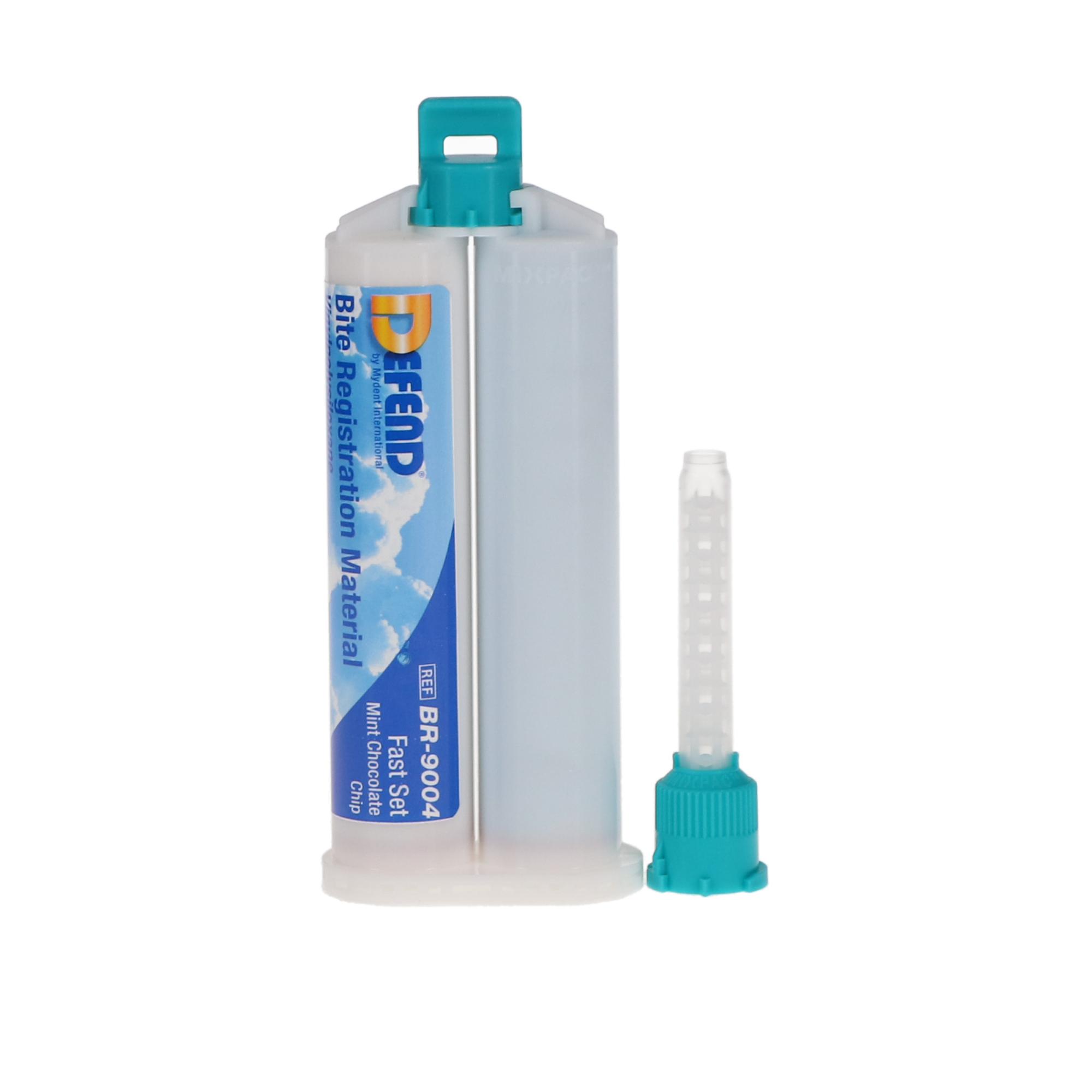 Defend Bite Registration Material, Hard Fast Set, 50 ml, Unflavored, Blue, 2/Pk, BR9010 product image