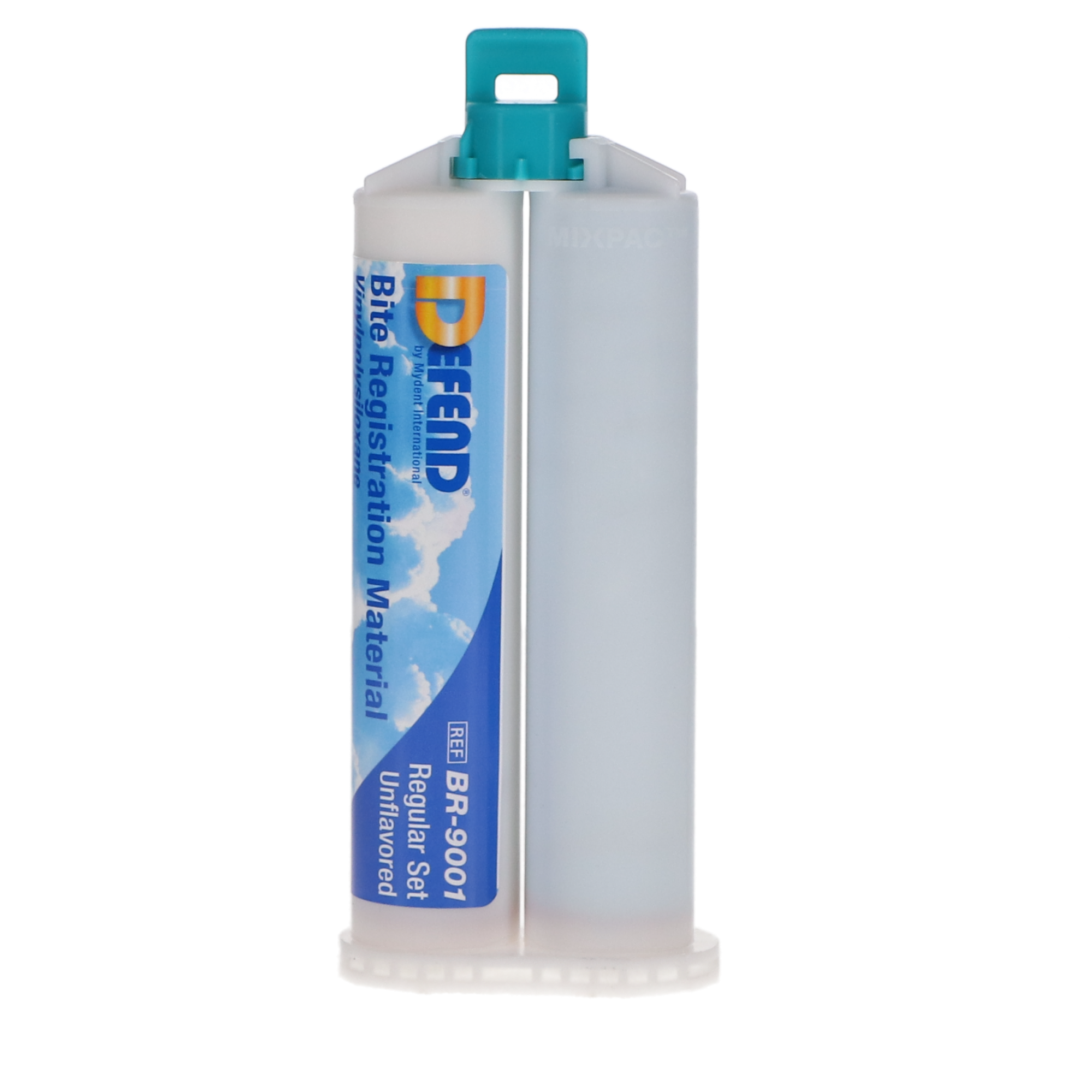Defend Bite Registration Material, Regular Set, 50 ml, Unflavored, Light Blue, 2/Pk, BR9001 product image