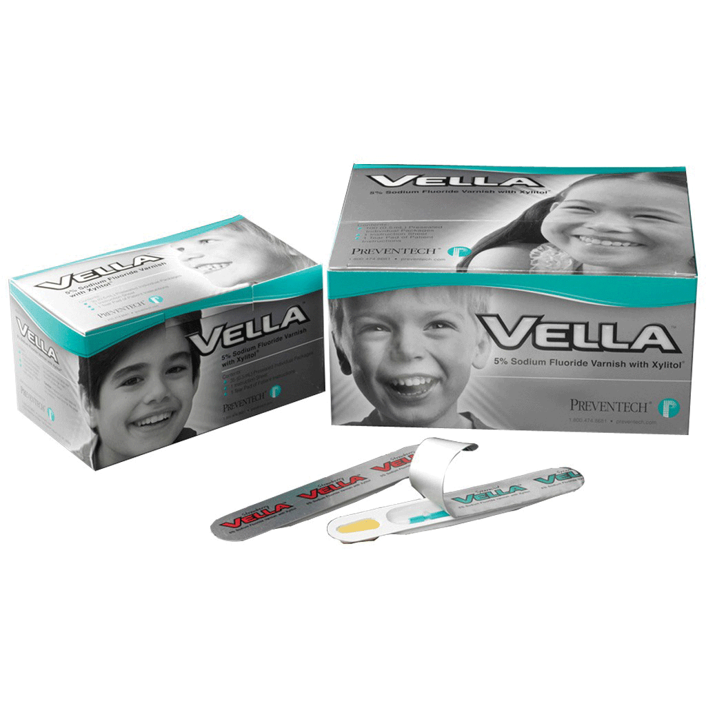 Vella Fluoride Varnish 5% 100/Bx Spearmint product image
