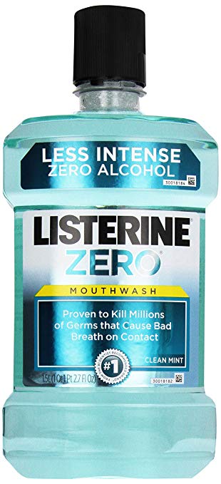 Listerine Zero Mouthwash, Clean Mint, 1.5 L, 1/Pk, 42834 product image