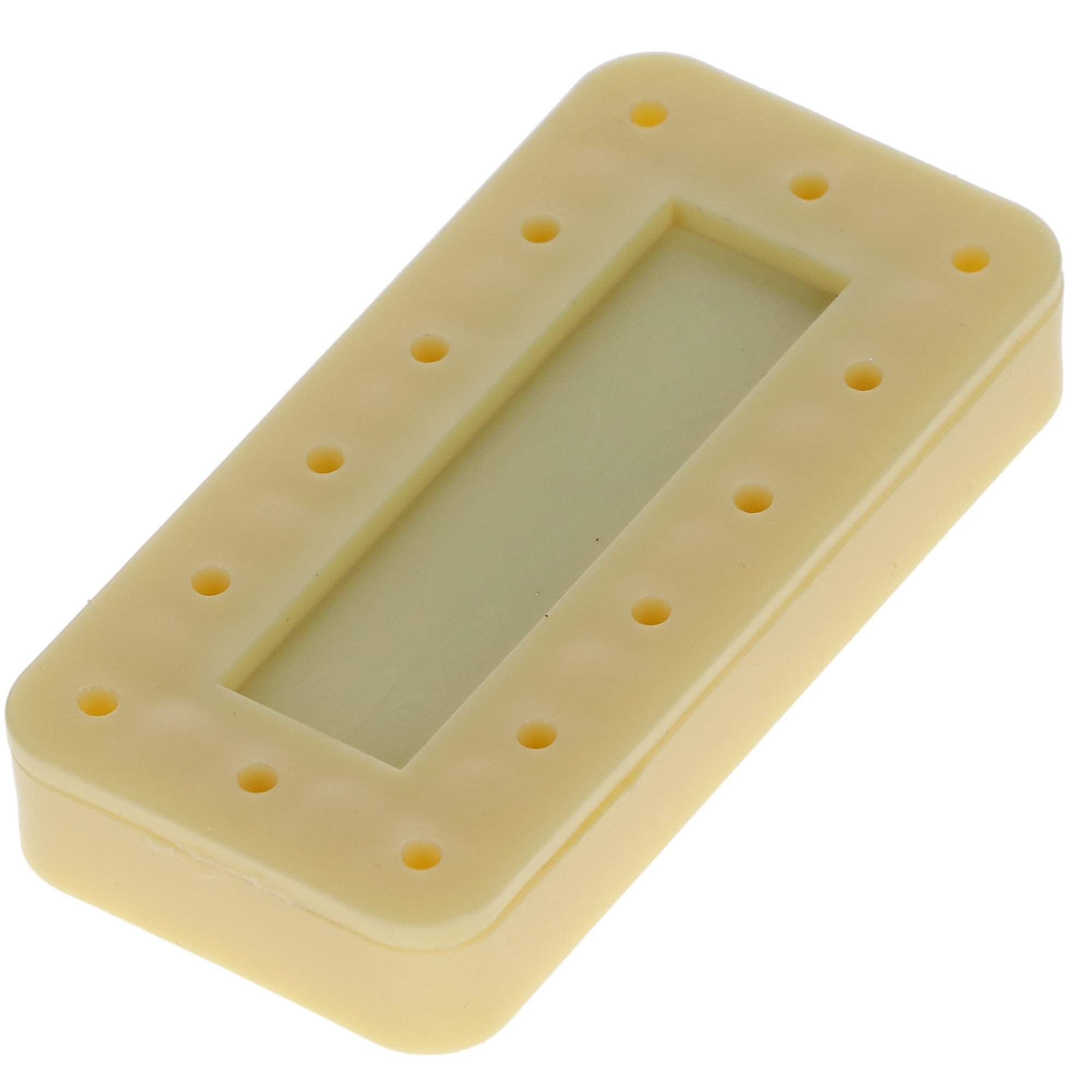 Magnetic Bur Block, 14-Hole, Rectangular, Yellow, 1/Pk, OR402 thumbnail 4