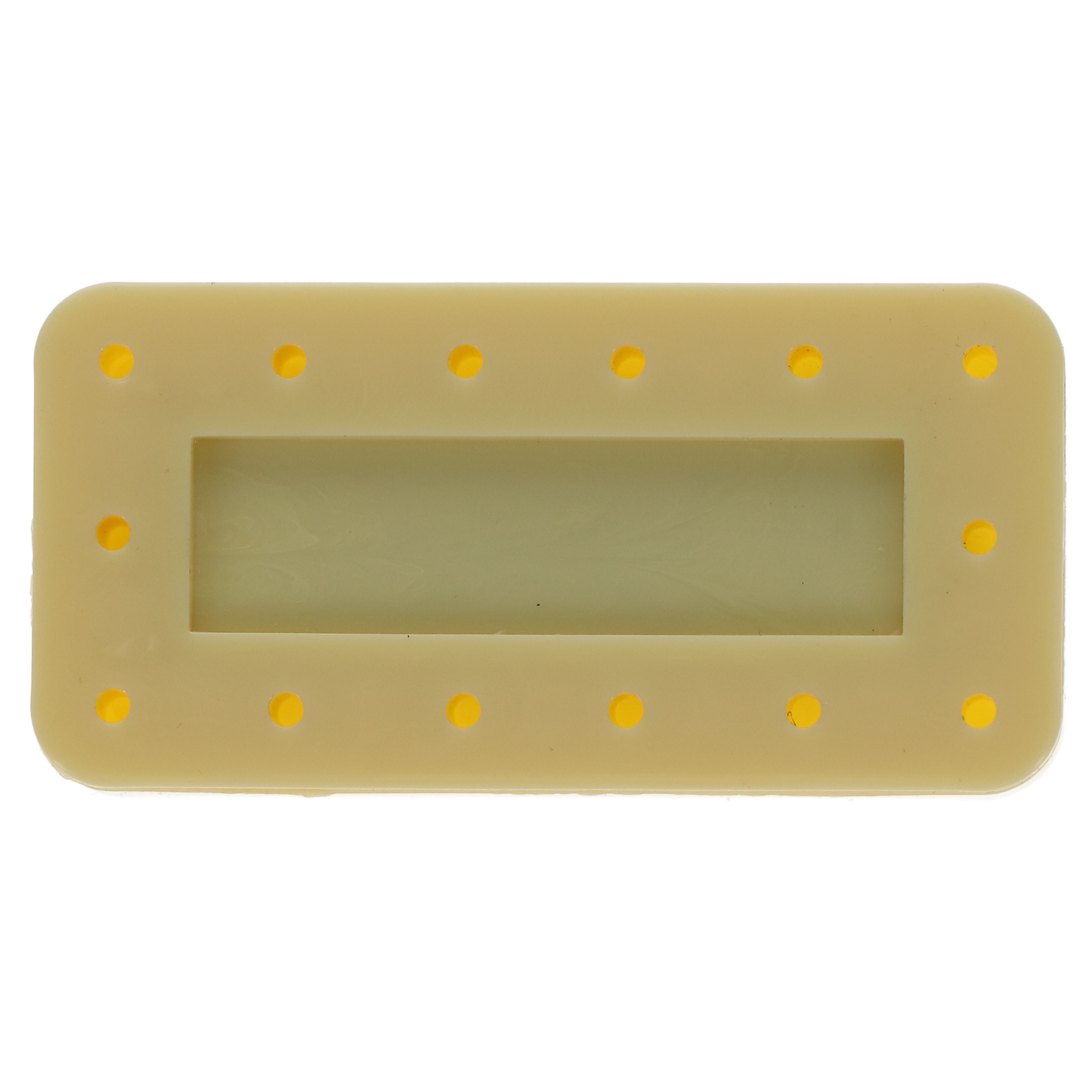 Magnetic Bur Block, 14-Hole, Rectangular, Yellow, 1/Pk, OR402 thumbnail 5