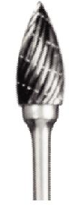 Laboratory Carbide Bur, HP, Taper, # 81A, Regular Cut, 1/Pk, HPLA-81A product image