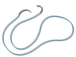 Plain Gut Suture with C-6 Needle, 18", # 4-0, 12/Pk, SU745 product image