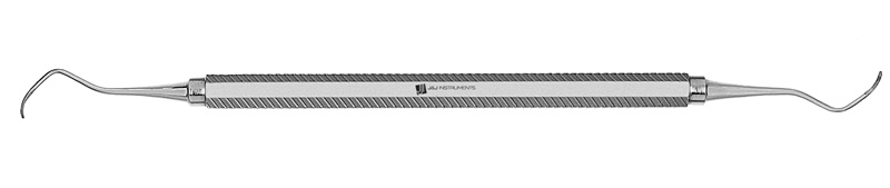 Universal Curette, # 13-14 McCall, Posterior, EagleLite Handle, Resin, 3/8", Yellow, 1/Pk, AECM13-14X product image