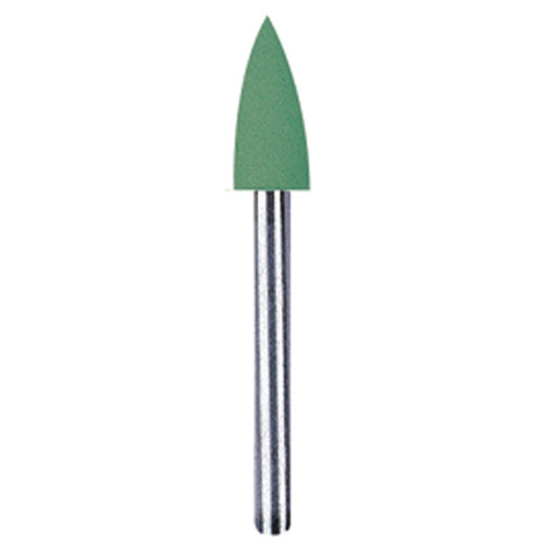 NTI Silicone Polishers, FG, Flame, # 060, 6 mm, Universal, Green, 10/Pk, P0153-031 product image