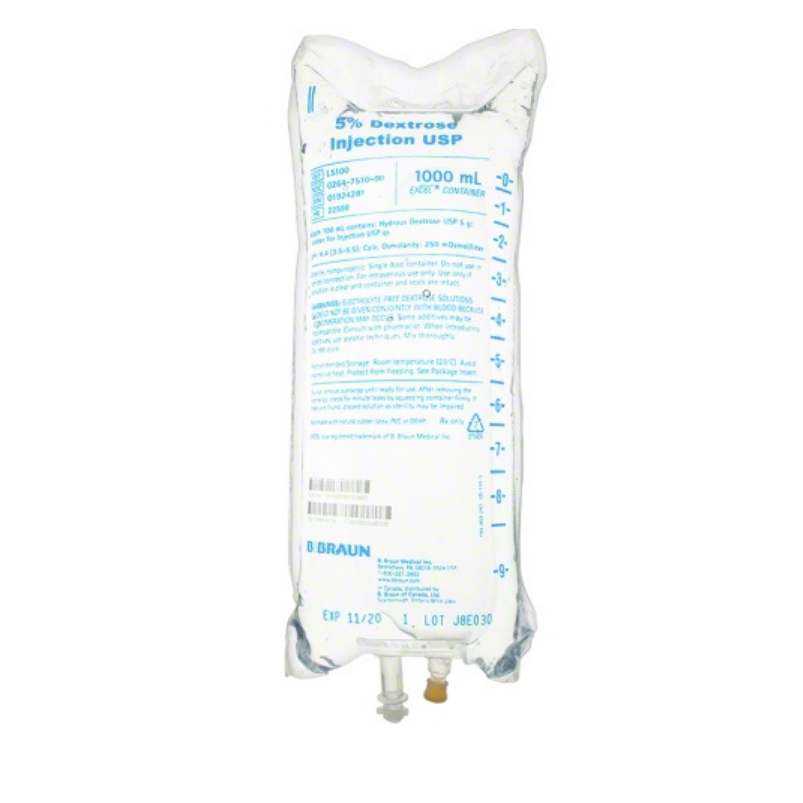 5% Dextrose & 0.9% Sodium Chloride Injection 1000mL product image