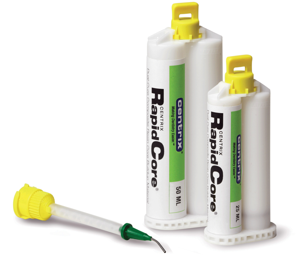 RapidCore Automix Composite Resin Core Build-Up Material, Self-Cure, Kit, 25 ml, White, 1/Pk, 310136 thumbnail 2