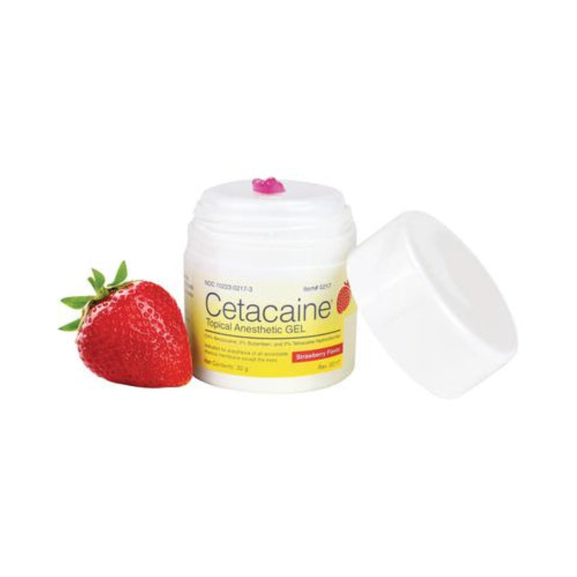 Cetacaine Topical Anesthetic Gel, 32 g Pump-Top Jar, Strawberry, 1/Pk product image