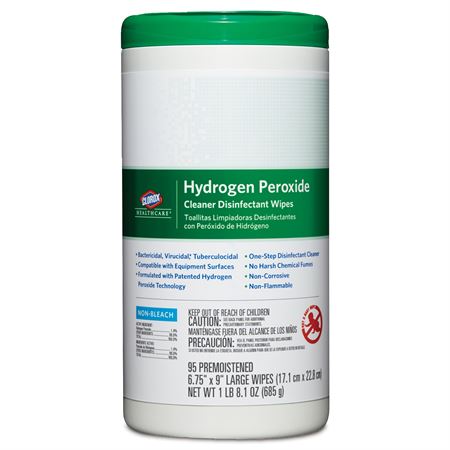 Clorox Hydrogen Peroxide Wipes Large 95/Cn product image