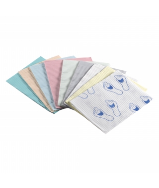 Professional Regular Bibs, 3-Ply, 13" x 19", Blue, 500/Pk, WTXBL product image