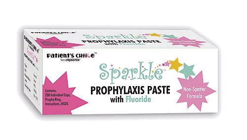Sparkle Prophy Paste with Xylitol, Medium, Orange Vanilla, 200/Pk, UPMOV product image